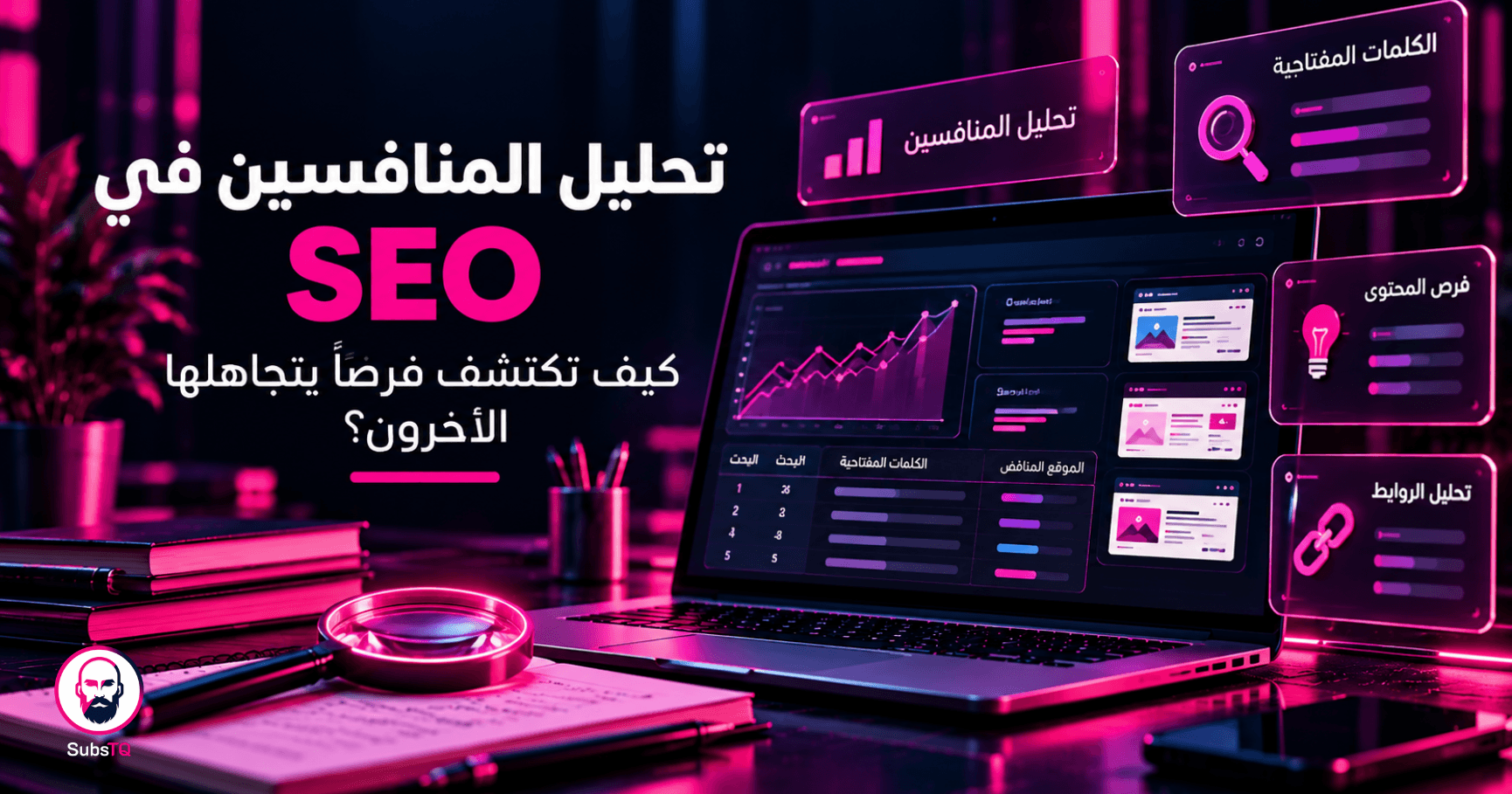 تحليل المنافسين في SEO بدون لوجو أو اسم الشركة